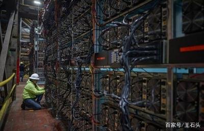 An expansive mining farm filled with rows of mining rigs boosting crypto mining efficiency